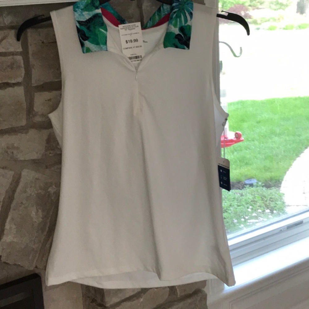 Tommy Bahama Active wear Fitted Sleeveless Tank Top